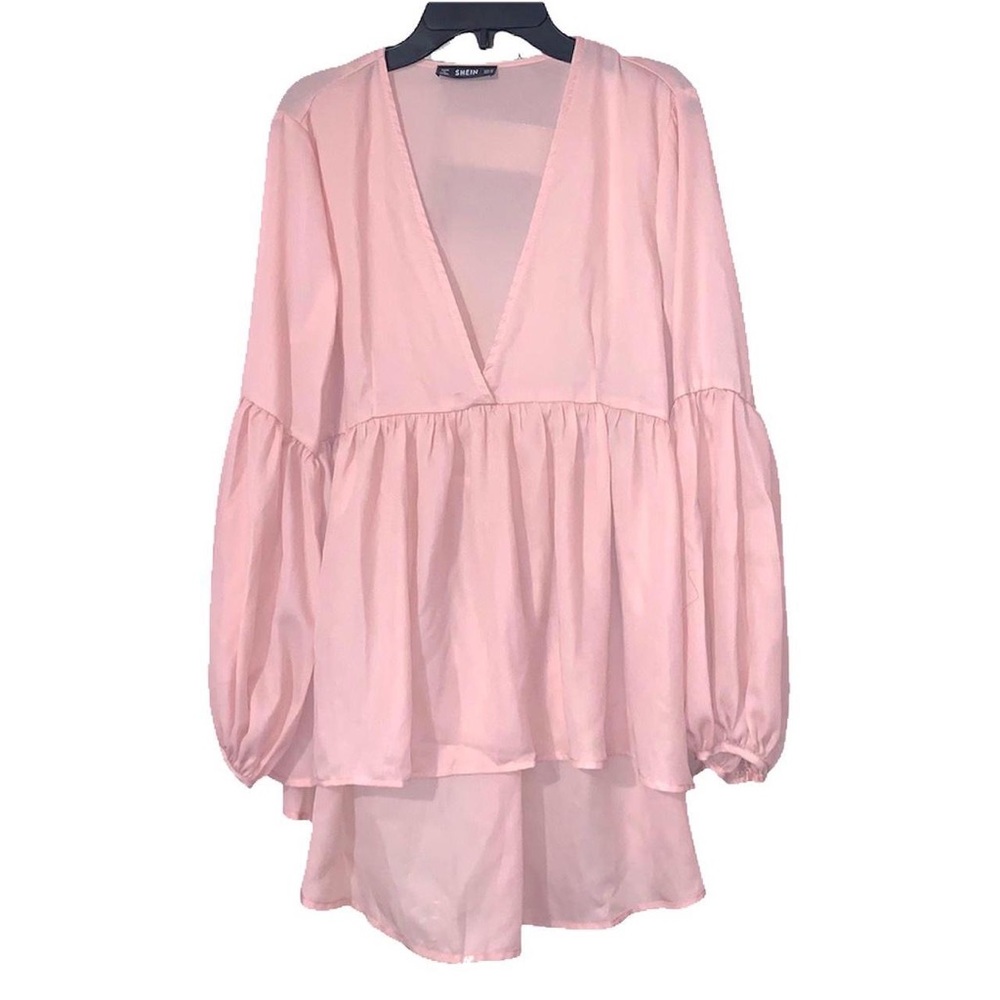 CHIFFON BLUSH PINK BLOUSE